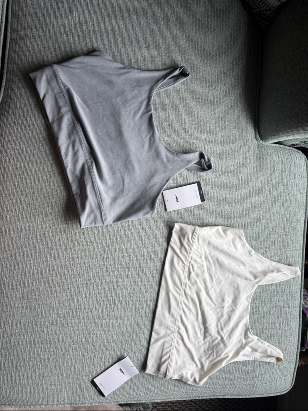 Women’s Nike Yoga Sports Bras - Gray & White